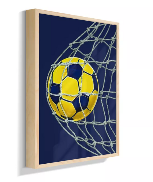 Bola na rede (azul marinho)