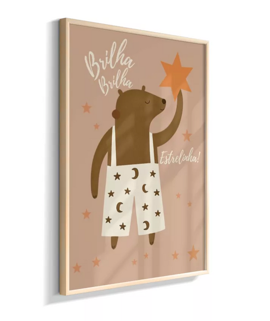 Urso com estrelas (rose)