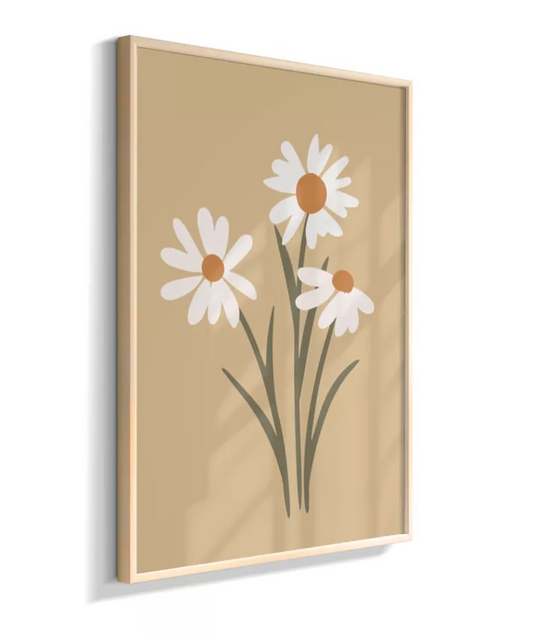 Flores (fundo amarelo)