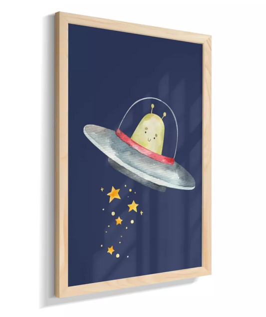 ET na nave espacial (azul)